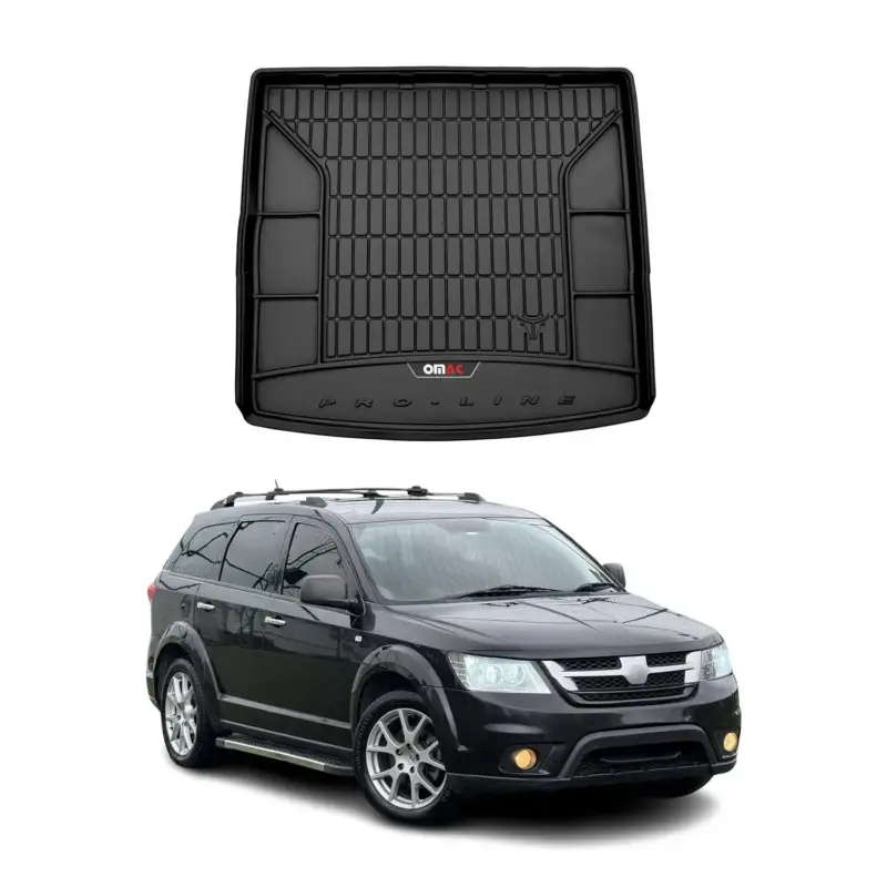 Preis Gesenkt OMAC Gummi Kofferraumwanne für Fiat Freemont 2011-2015 Klappbare 3.Reihe Schwarz