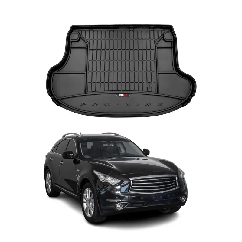 OMAC Gummi Kofferraumwanne für Infinity QX70 2008-2017 TPE Laderaumwanne Schwarz Preisknaller
