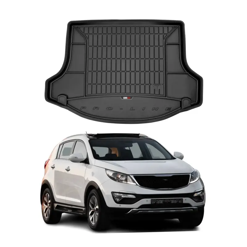 Schneller Versand OMAC Gummi Kofferraumwanne für Kia Sportage 2010-2015 TPE Laderaumwanne Schwarz