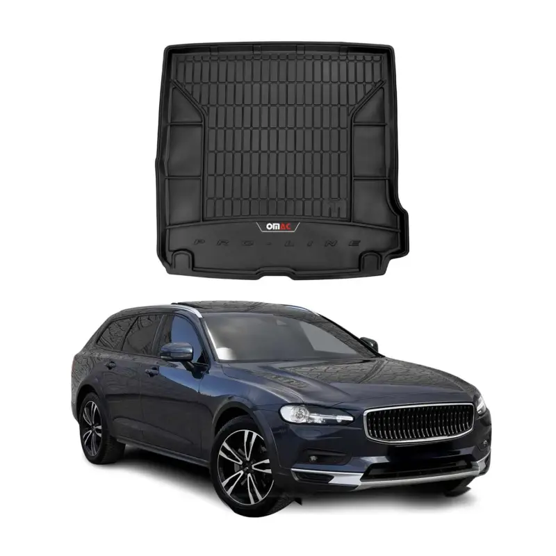 OMAC Gummi Kofferraumwanne für Volvo V90 2016-2025 TPE Laderaumwanne Schwarz Preiswert