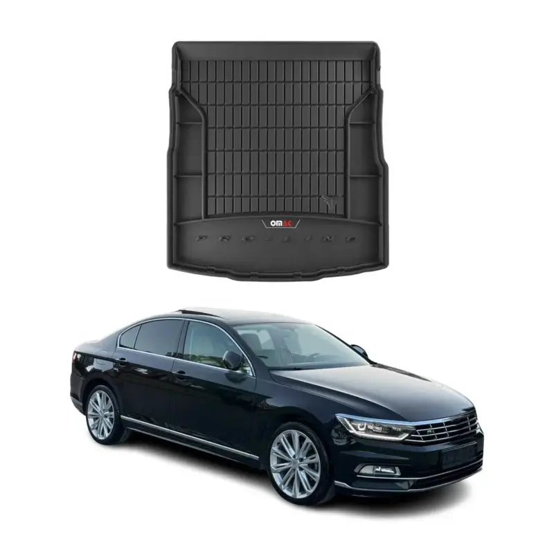 OMAC Gummi Kofferraumwanne für VW Passat B8 Limousine 2014-2019 TPE Schwarz Saisonangebot
