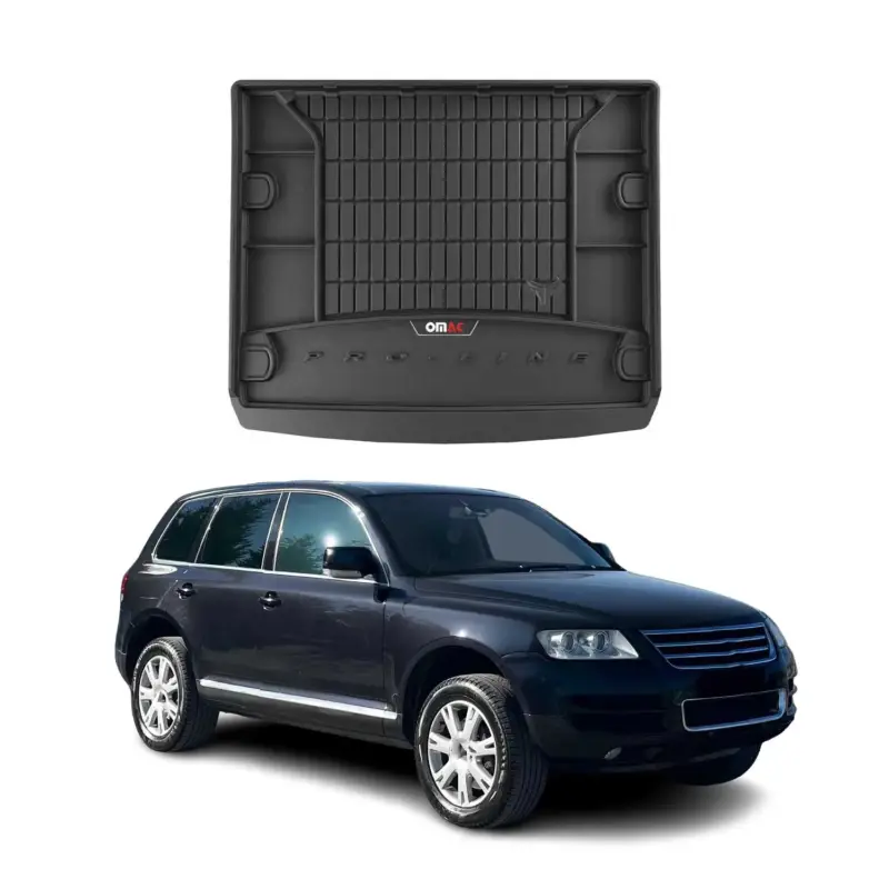 OMAC Gummi Kofferraumwanne für VW Touareg 2002-2010 TPE Laderaumwanne Schwarz Top-Seller