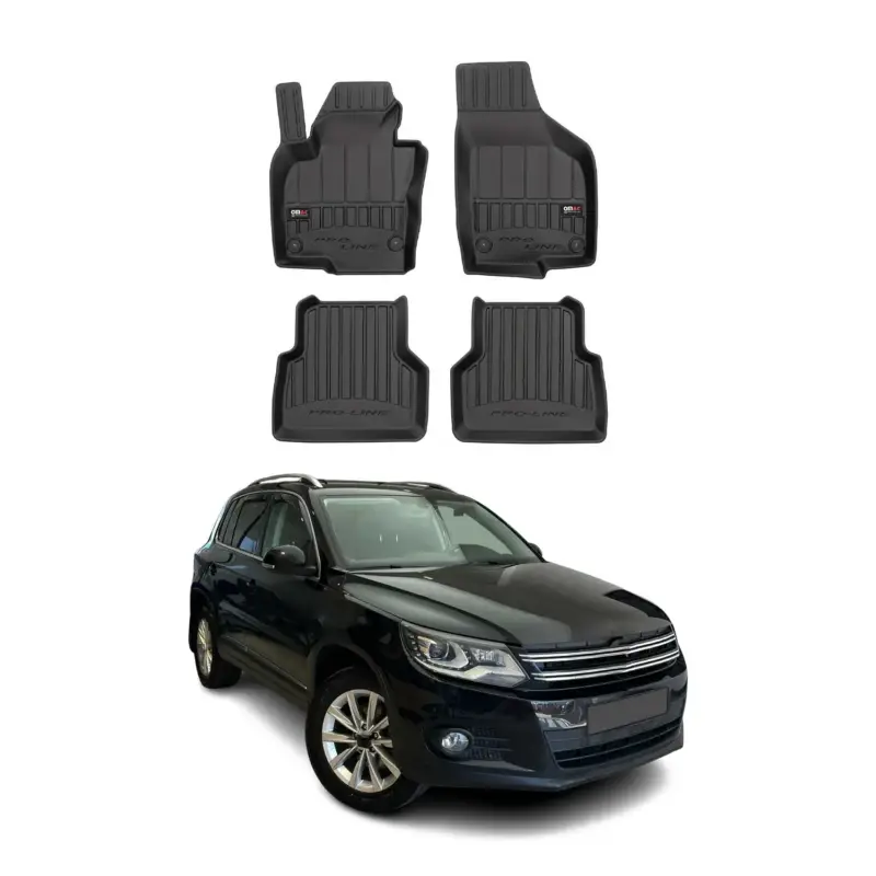OMAC Gummi Fußmatten für VW Tiguan 2007-2016 Premium TPE 3D Automatten 4tlg Begrenztes Angebot