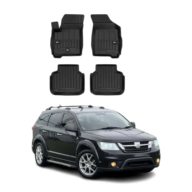 OMAC Gummi Fußmatten für Fiat Freemont 2011-2015 Premium TPE Automatten 4tlg Markenprodukt