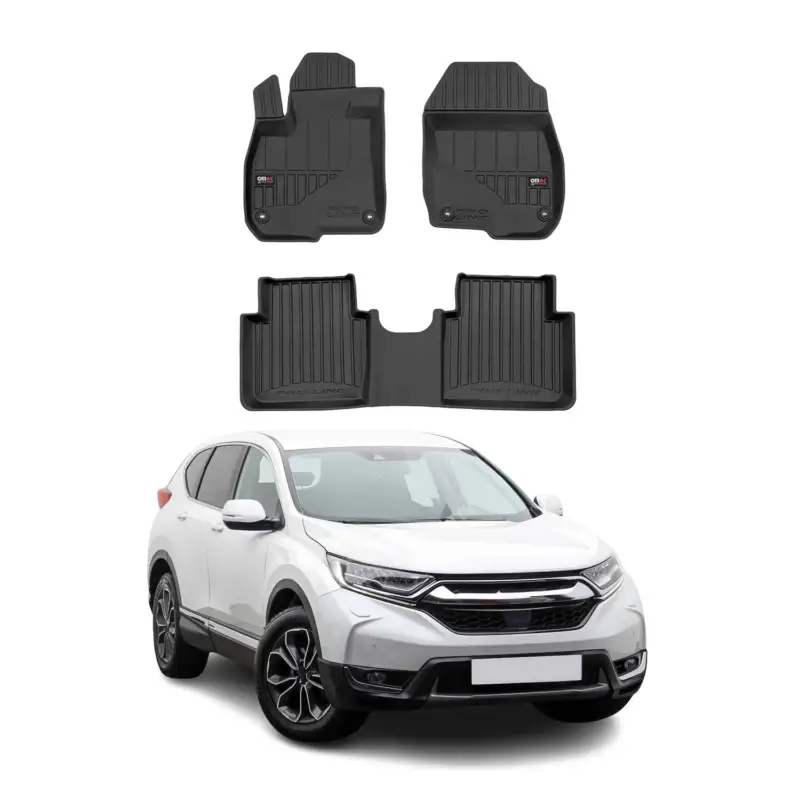 Sonderangebot OMAC Gummi Fußmatten für Honda CR-V 2018-2022 Premium TPE Automatten Schwarz 3x