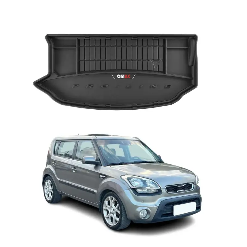 OMAC Gummi Kofferraumwanne für Kia Soul XL 2008-2013 TPE Laderaumwanne Schwarz Neu Im Sortiment