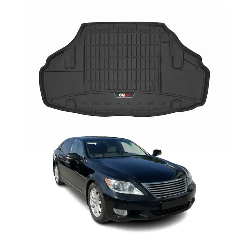 Preiswert OMAC Gummi Kofferraumwanne für Lexus LS 460 2006-2017 TPE Laderaumwanne Schwarz