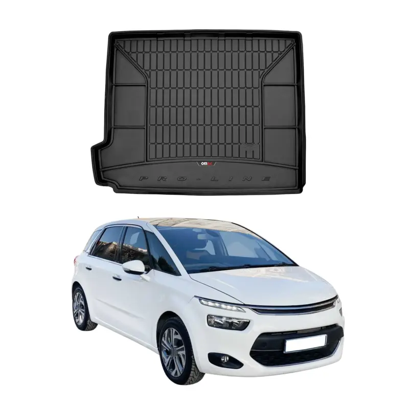 Preisreduziert OMAC Gummi Kofferraumwanne für Citroen C4 Grand Picasso 2013-2019 7-Sitz TPE