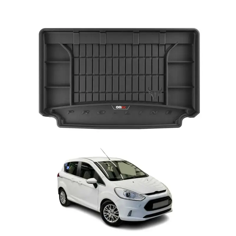 OMAC Gummi Kofferraumwanne für Ford B-Max 2012-2017 TPE Laderaumwanne Schwarz Solange Der Vorrat Reicht