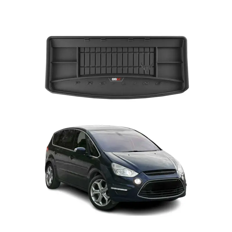 OMAC Gummi Kofferraumwanne für Ford S-Max 2006-2014 7-sitz TPE Laderaumwanne Markenprodukt
