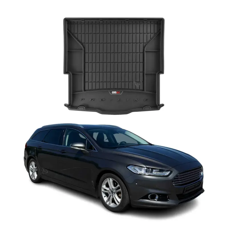 OMAC Gummi Kofferraumwanne für Ford Mondeo mk5 Turnier 2014-2022 TPE Schwarz Versand Am Gleichen Tag