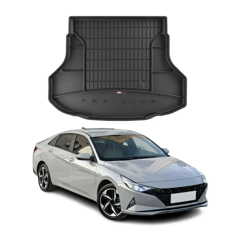 Preiswert OMAC Gummi Kofferraumwanne für Hyundai Elantra 2021-2026 TPE Laderaumwanne