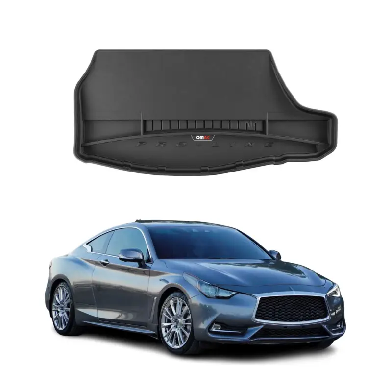 Echt OMAC Gummi Kofferraumwanne für Infinity Q60 Coupe 2017-2022 TPE Laderaumwanne