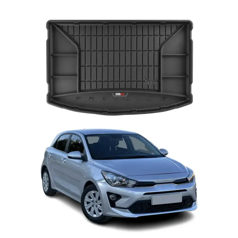 OMAC Gummi Kofferraumwanne für Kia Rio 2017-2020 TPE Laderaumwanne Schwarz Letzte Chance