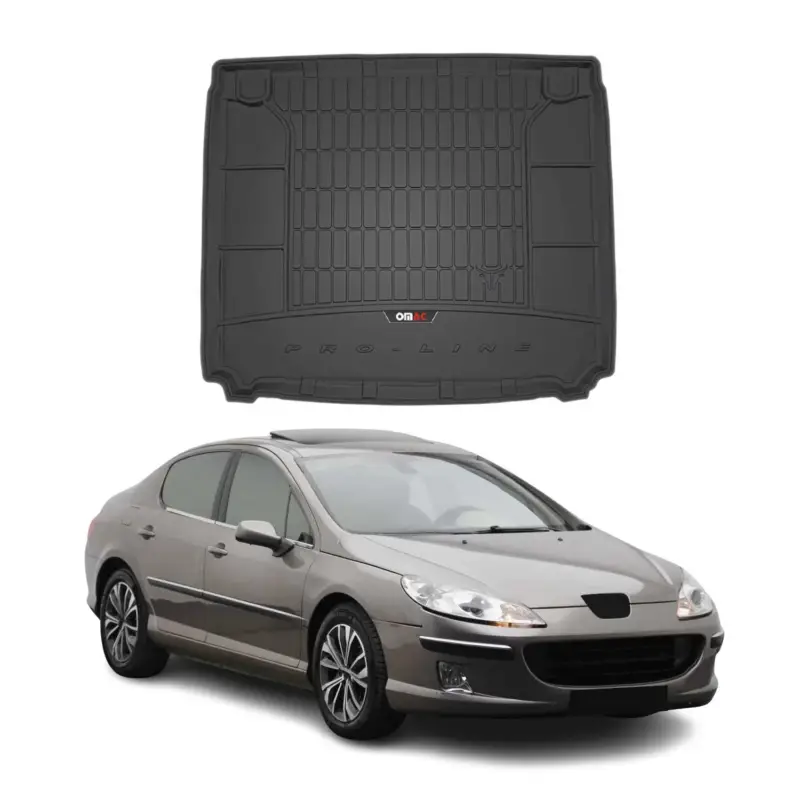Neu Im Sortiment OMAC Gummi Kofferraumwanne für Peugeot 407 2004-2011 TPE Laderaumwanne Schwarz
