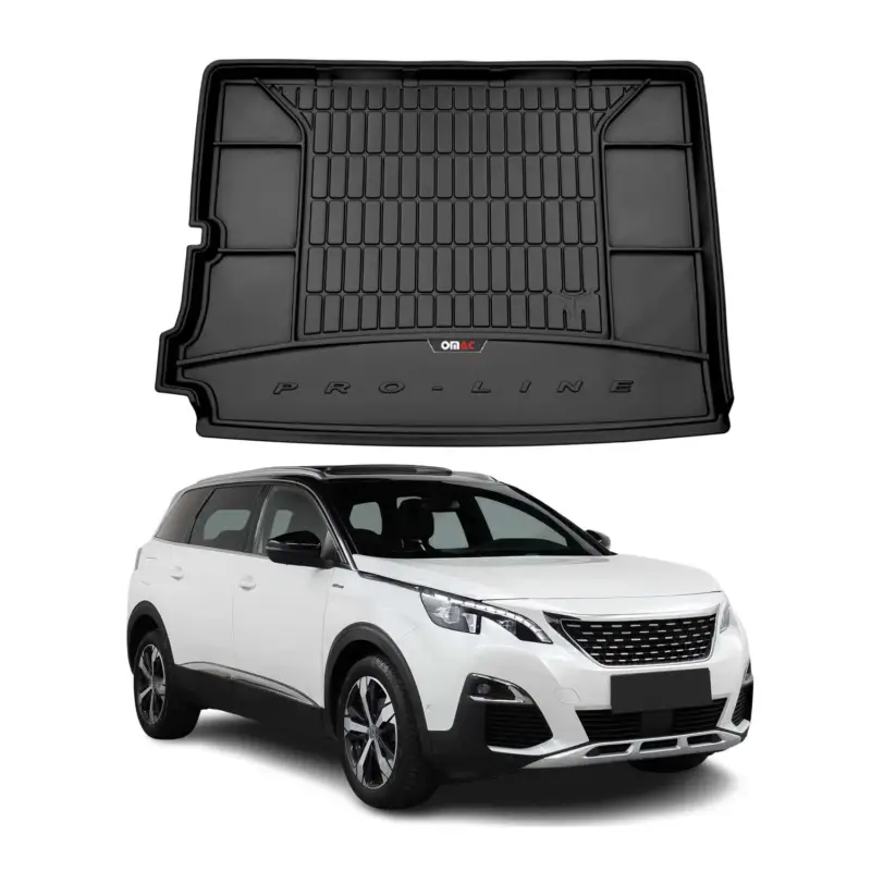 Neu OMAC Gummi Kofferraumwanne für Peugeot 5008 2017-2024 TPE Laderaumwanne Schwarz