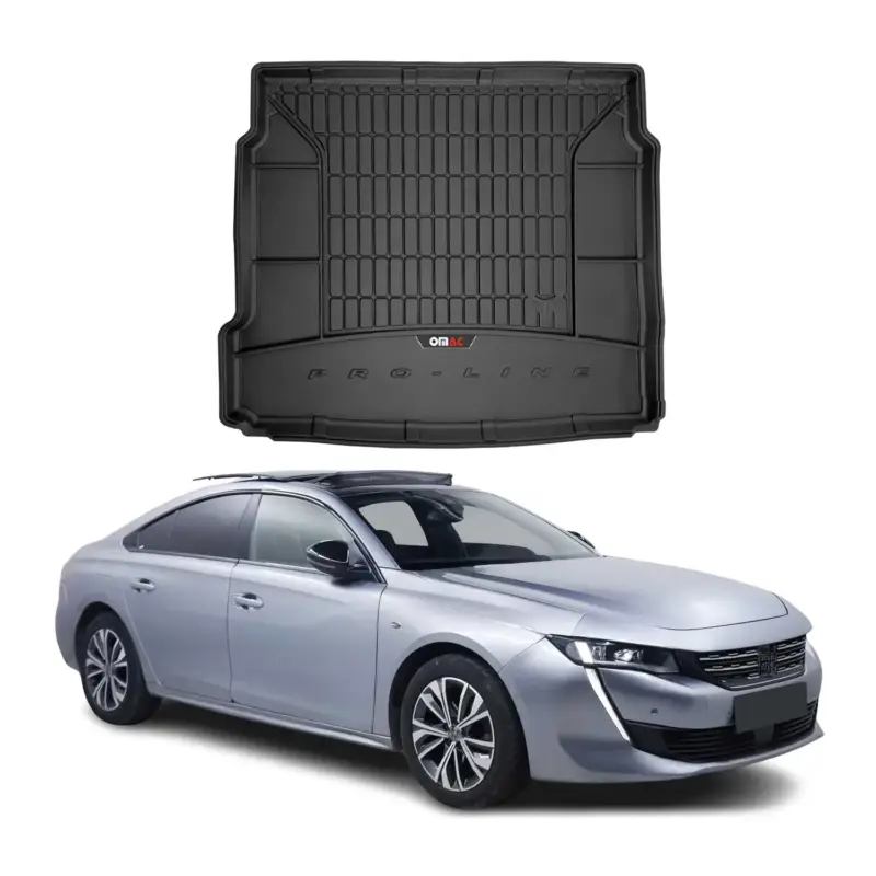 OMAC Gummi Kofferraumwanne für Peugeot 508 2018-2025 TPE Laderaumwanne Schwarz Abverkauf