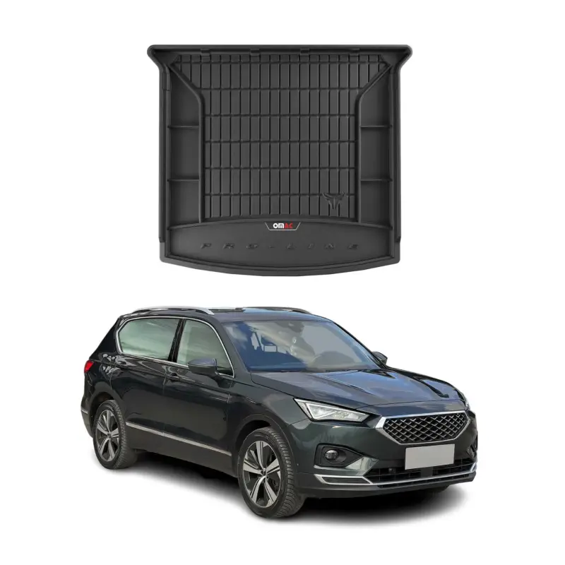 OMAC Gummi Kofferraumwanne für Seat Tarraco 2018-2024 Klappbare 3.Reihe Schwarz Nur Heute