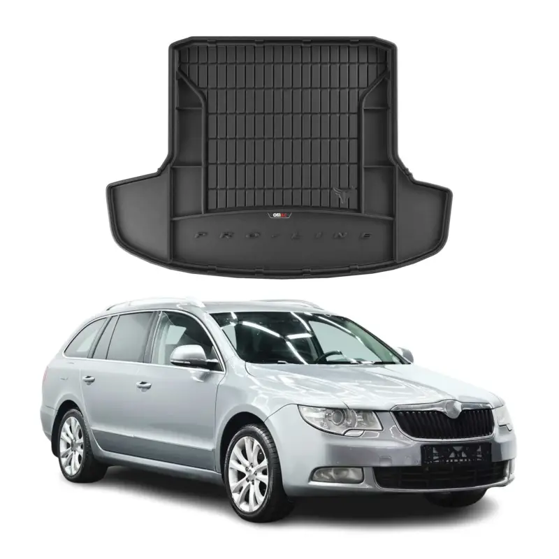 OMAC Gummi Kofferraumwanne für Skoda Superb Kombi 2008-2015 TPE Laderaumwanne Abverkauf
