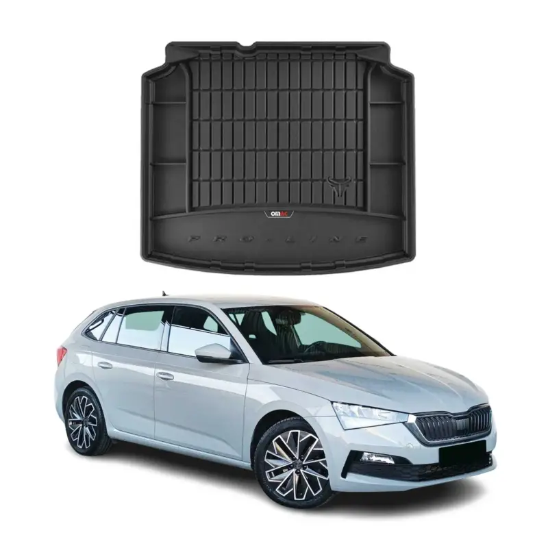 OMAC Gummi Kofferraumwanne für Skoda Scala 2019-2026 TPE Laderaumwanne Schwarz Echt