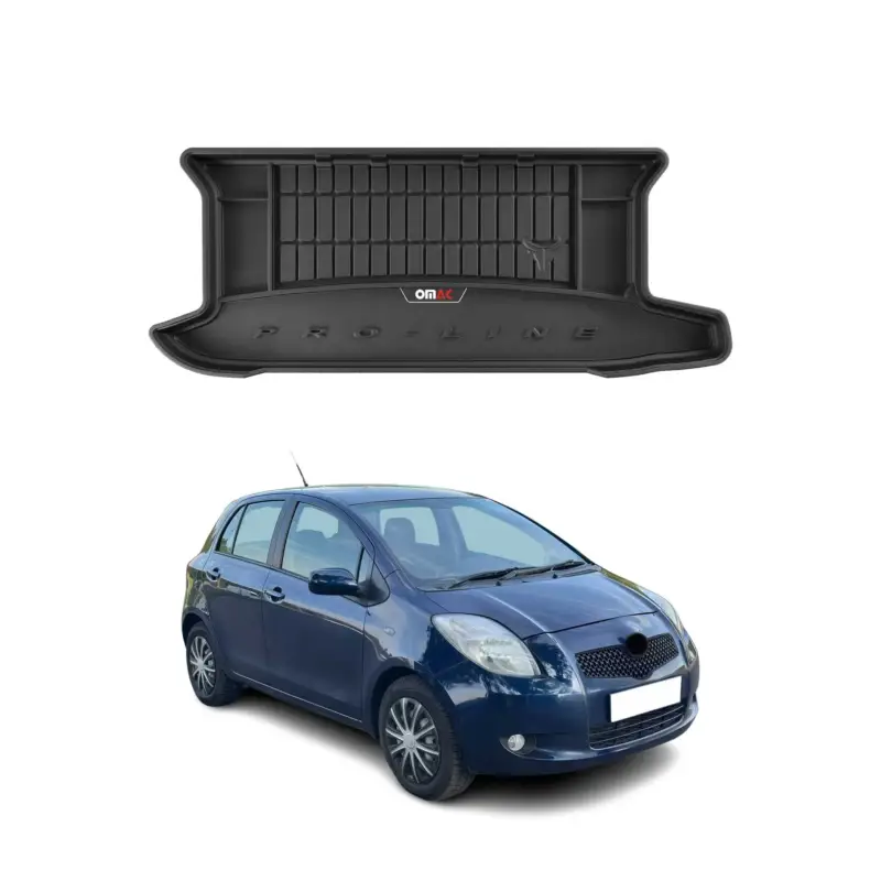 Finale Aktion OMAC Gummi Kofferraumwanne für Toyota Yaris 2005-2011 TPE Laderaumwanne Schwarz
