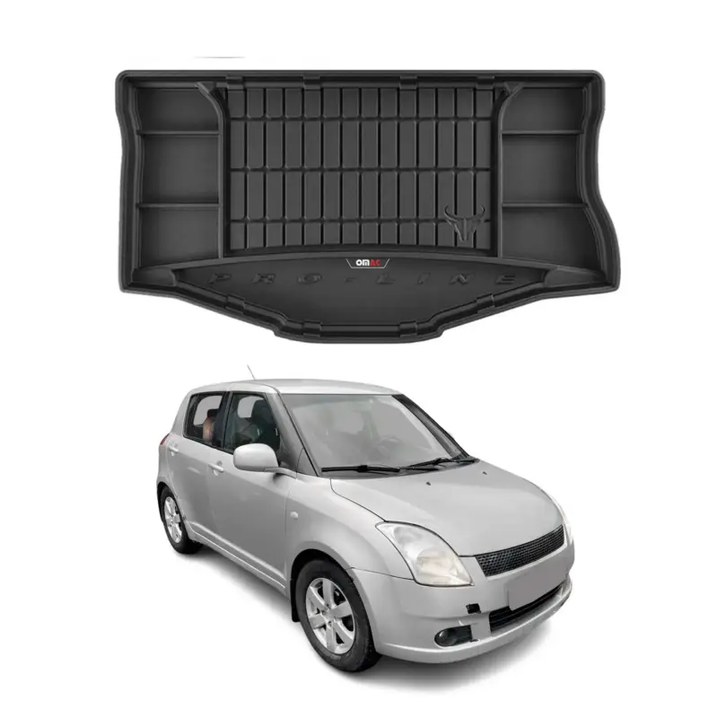 OMAC Gummi Kofferraumwanne für Suzuki Swift 2005-2010 TPE Laderaumwanne Schwarz Begrenztes Angebot