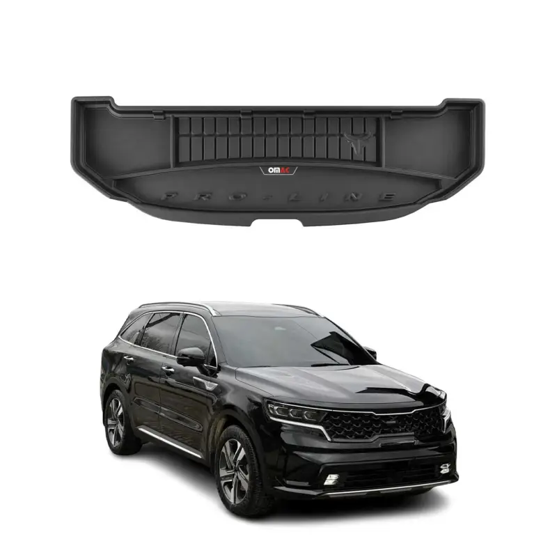 OMAC Gummi Kofferraumwanne für Kia Sorento Hybrid PHEV 2020-2024 TPE Schwarz Echt
