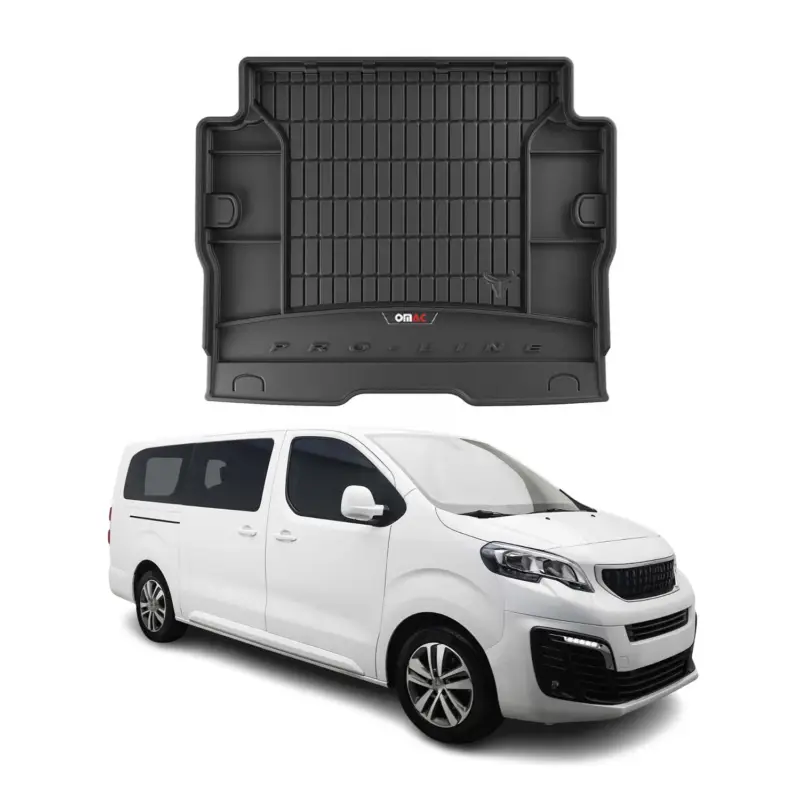 OMAC Gummi Kofferraumwanne für Peugeot Traveller 2016-2026 Langer TPE Schwarz Neue Ware