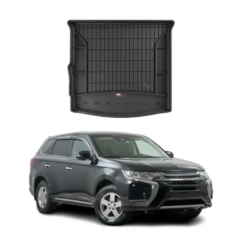 OMAC Gummi Kofferraumwanne für Mitsubishi Outlander PHEV 2013-2021 TPE Schwarz Zertifiziert
