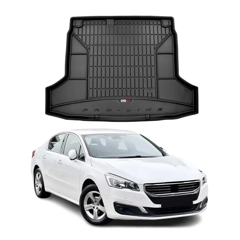 OMAC Gummi Kofferraumwanne für Peugeot 508 2010-2018 TPE Laderaumwanne Schwarz Geprüft