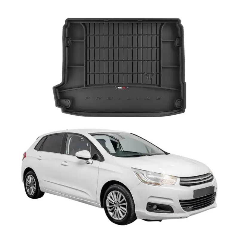 OMAC Gummi Kofferraumwanne für Citroen C4 2010-2017 TPE Laderaumwanne Schwarz Nur Für Kurze Zeit