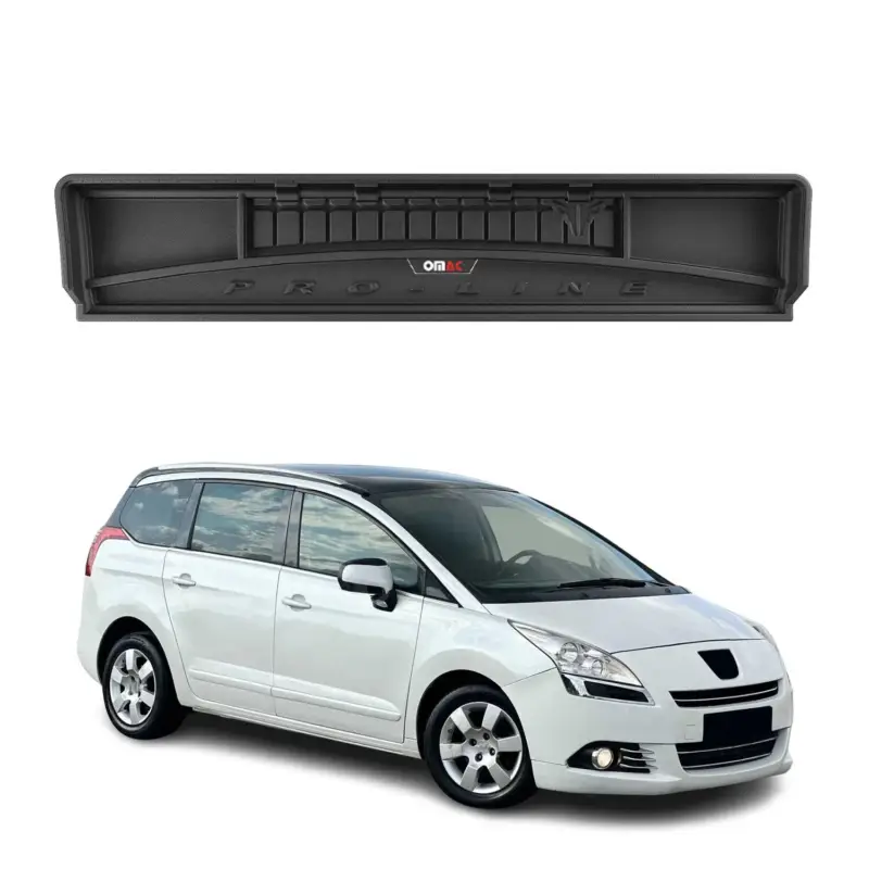 OMAC Gummi Kofferraumwanne für Peugeot 5008 2009-2017 Nicht Klappbare Schwarz Neue Kollektion