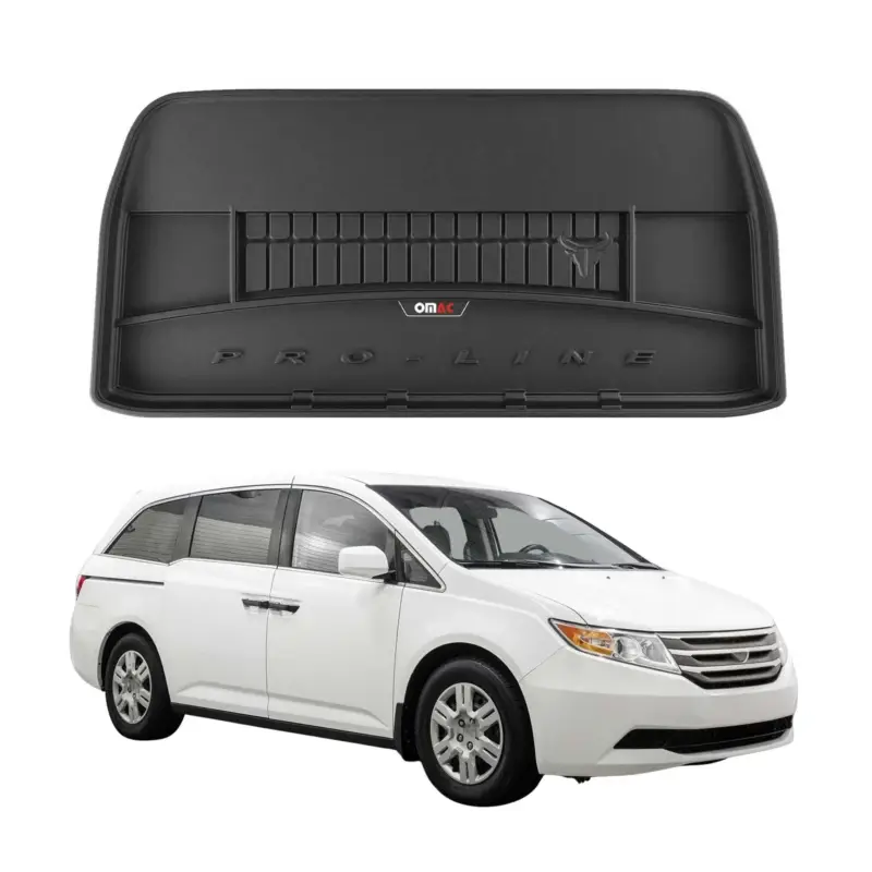OMAC Gummi Kofferraumwanne für Honda Odyssey 2011-2017 TPE Laderaumwanne Schwarz Preisreduziert