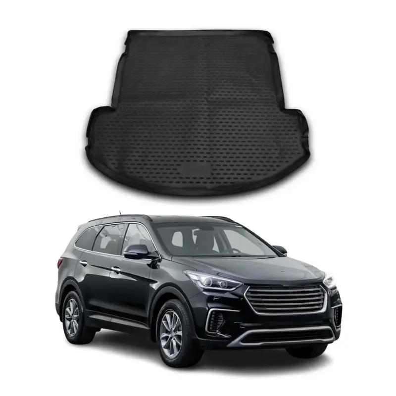 Kofferraummatte Kofferraumwanne für Hyundai Grand Santa Fe 2012-2018 Gummi TPE Knallerangebot