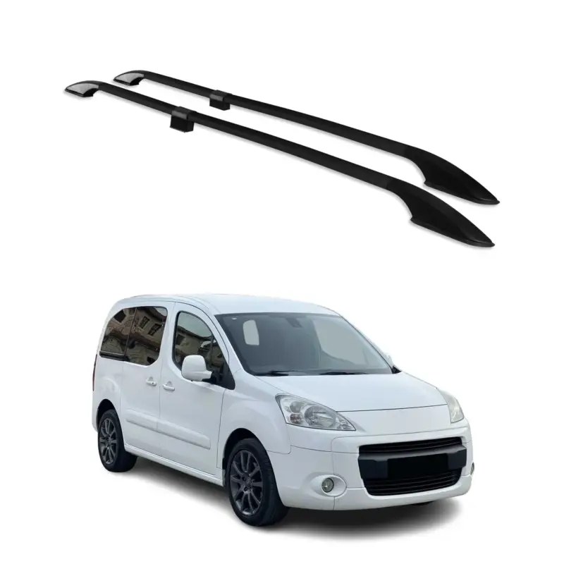Dachreling Dachgepäckträger für Peugeot Partner Tepee L1 2008-2018 Alu Schwarz Top-Preis