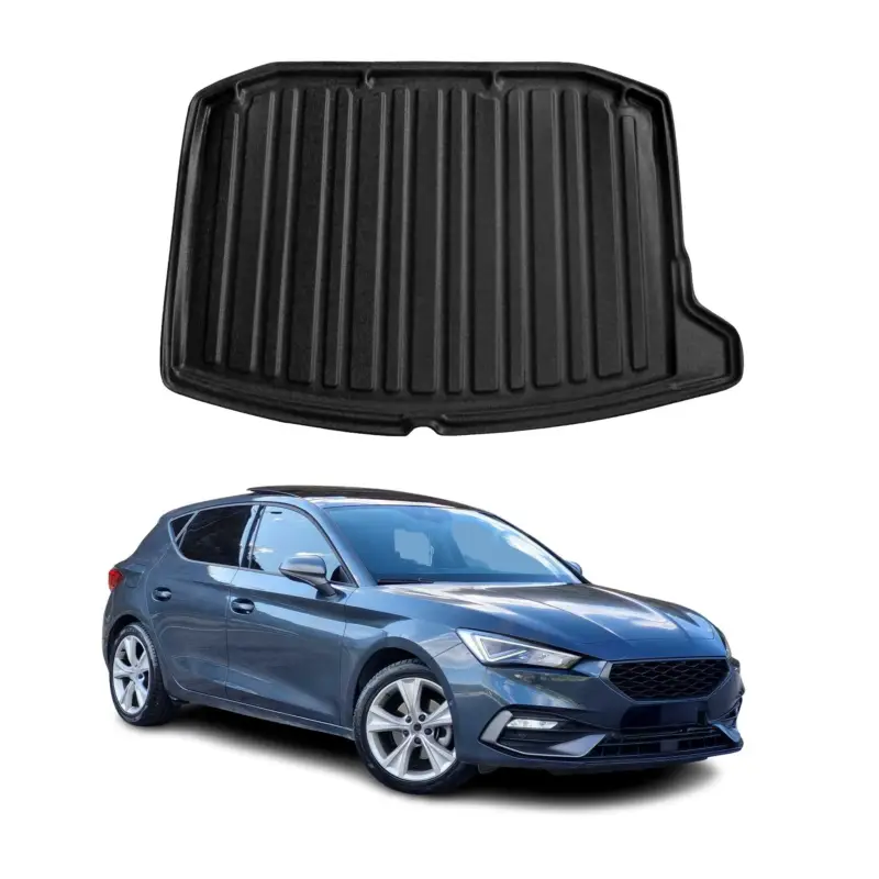Abverkauf Kofferraumwanne Laderaumwanne für Seat Leon 2020-2026 Gummi TPE Schwarz