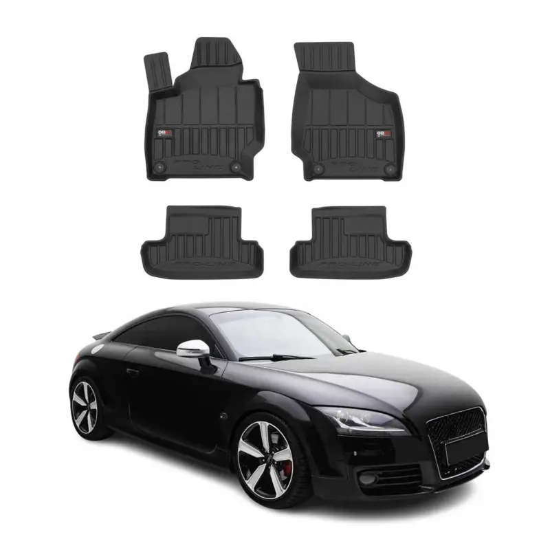 Markenware OMAC Gummi Fußmatten für Audi TT MK2 8J 2006-2014 Premium TPE Automatten 4tlg
