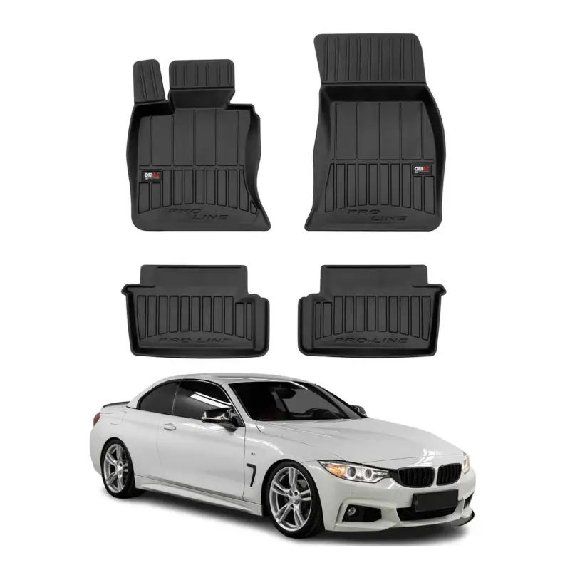 OMAC Gummi Fußmatten für BMW 4er F33 Cabrio 2013-2020 Premium TPE Automatten 4x Bestseller
