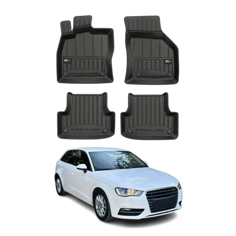 OMAC Gummi Fußmatten für Audi A3 8V Sportback Limo 2012-2020 Premium TPE 4x Sale