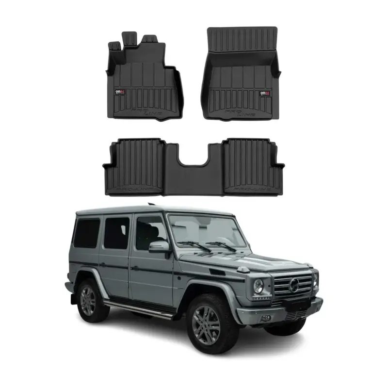 Beliebt OMAC Gummi Fußmatten für Mercedes G Klasse W463 1990-2018 Premium TPE Schwarz 3x