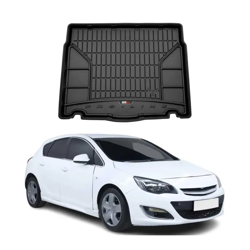 Bestseller OMAC Gummi Kofferraumwanne für Opel Astra J Schrägheck 2009-2015 TPE Schwarz