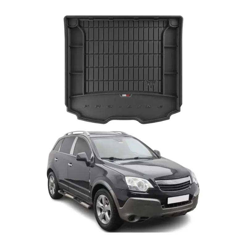 OMAC Gummi Kofferraumwanne für Opel Antara 2006-2017 TPE Laderaumwanne Schwarz Must-Have