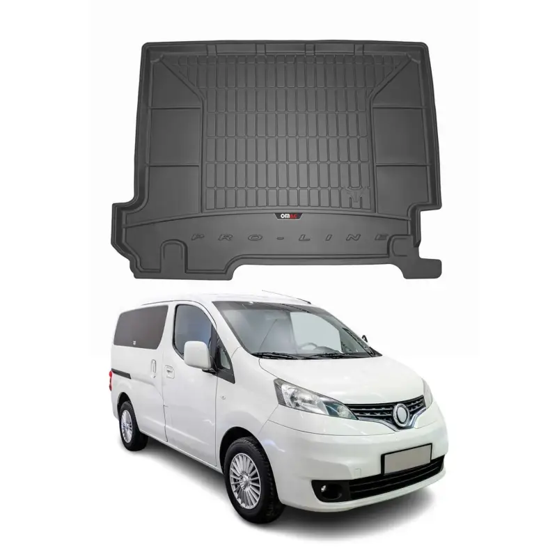 Bestpreis OMAC Gummi Kofferraumwanne für Nissan NV200 2009-2020 5-Sitze TPE Laderaumwanne