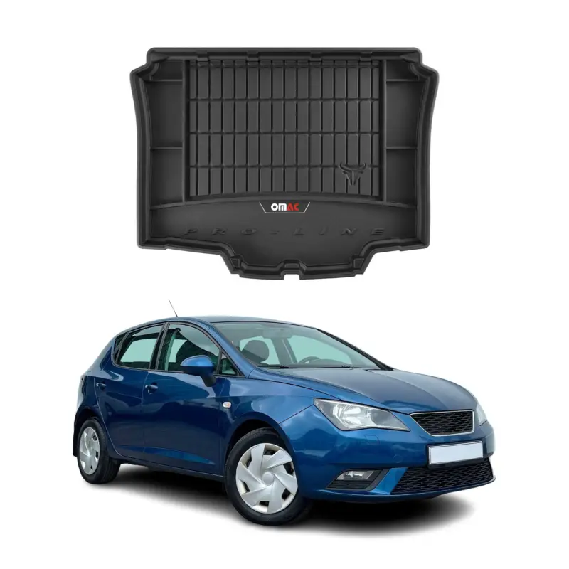 Sichere Zahlung OMAC Gummi Kofferraumwanne für Seat Ibiza SC 2008-2017 TPE Laderaumwanne Schwarz