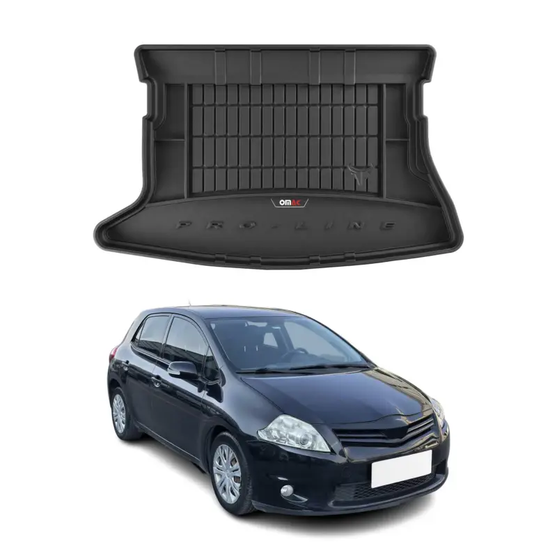 Solange Der Vorrat Reicht OMAC Gummi Kofferraumwanne für Toyota Auris 2006-2013 TPE Laderaumwanne Schwarz