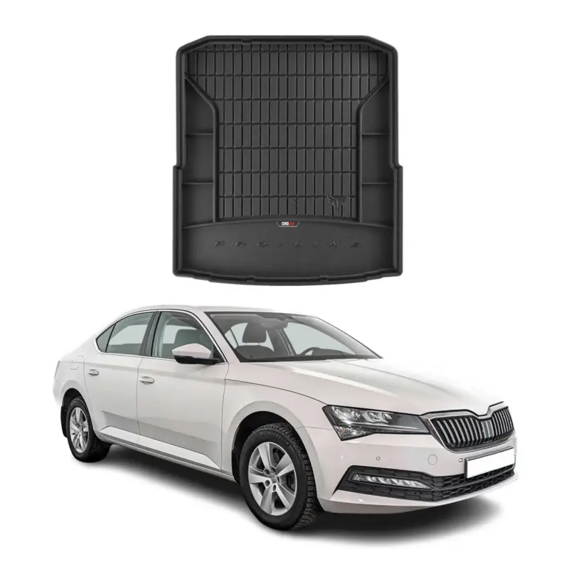 OMAC Gummi Kofferraumwanne für Skoda Superb 2015-2024 TPE Laderaumwanne Schwarz Letzte Chance
