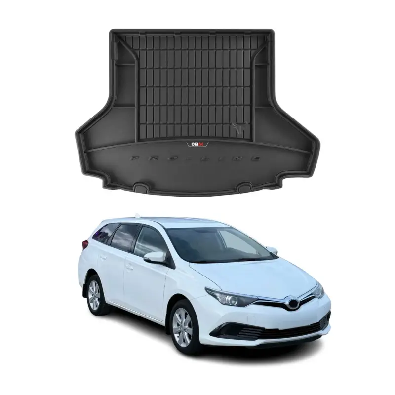 Sonderaktion OMAC Gummi Kofferraumwanne für Toyota Auris Touring Sport 2012-2018 Schwarz TPE