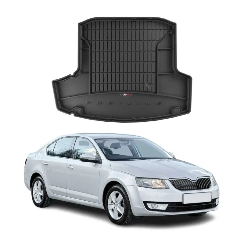 OMAC Gummi Kofferraumwanne für Skoda Octavia 2016-2019 TPE Laderaumwanne Schwarz Ausverkauf