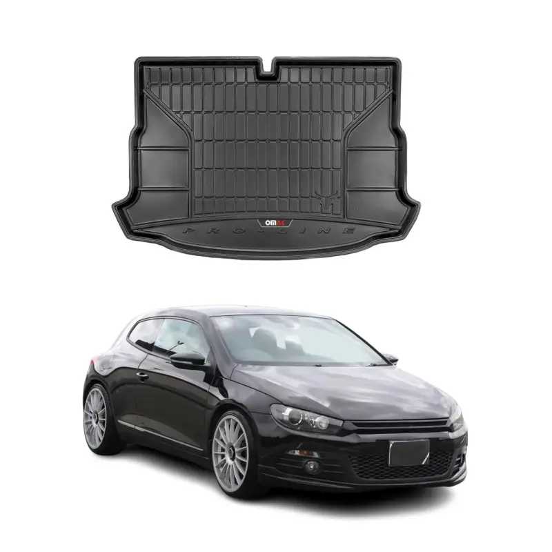 Sofort Bestellen OMAC Gummi Kofferraumwanne für VW Scirocco 2007-2017 TPE Laderaumwanne Schwarz