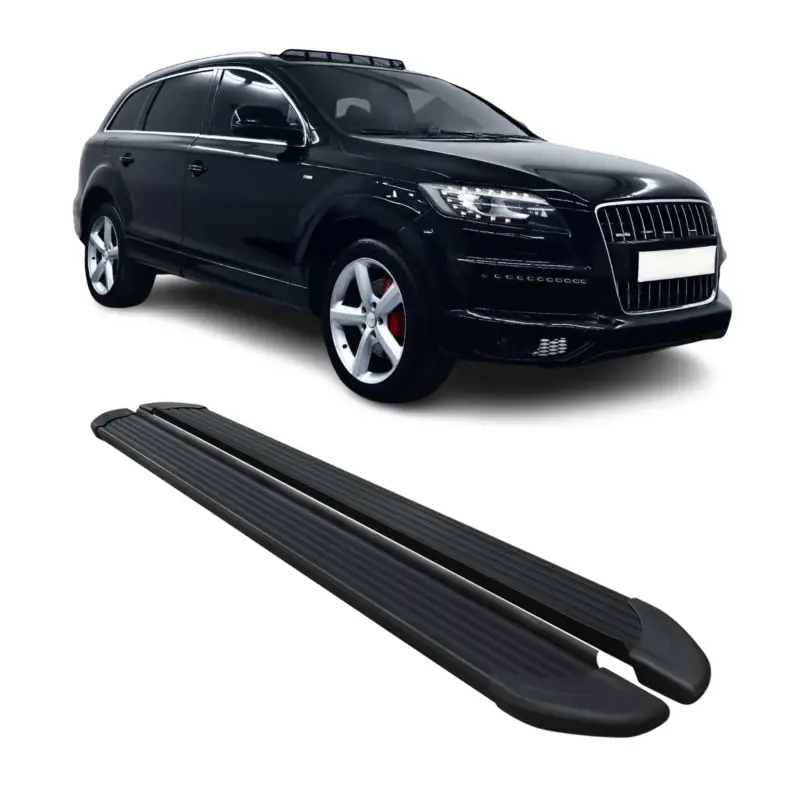 Angebot Seitenschweller Trittbretter Schweller für Audi Q7 4LB 2006-2015 Alu Schwarz
